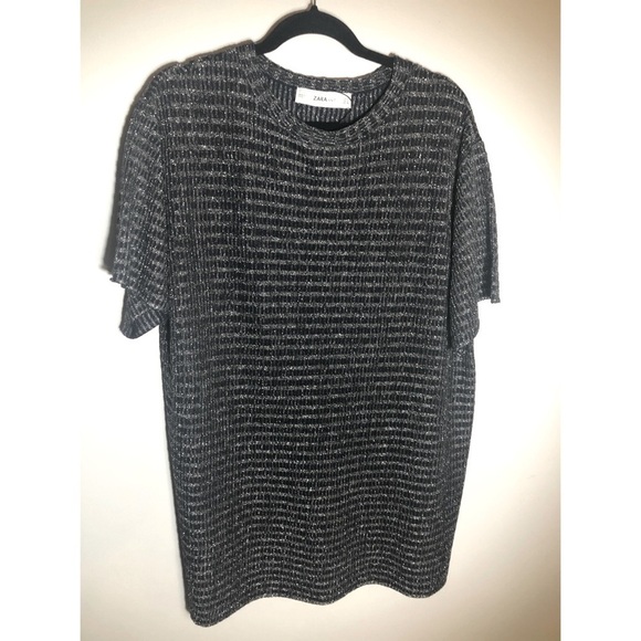 Zara knit boxy T-shirt dress - Picture 1 of 4